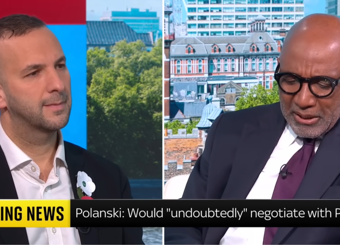 Green Party leader Zack Polanski on Sky News