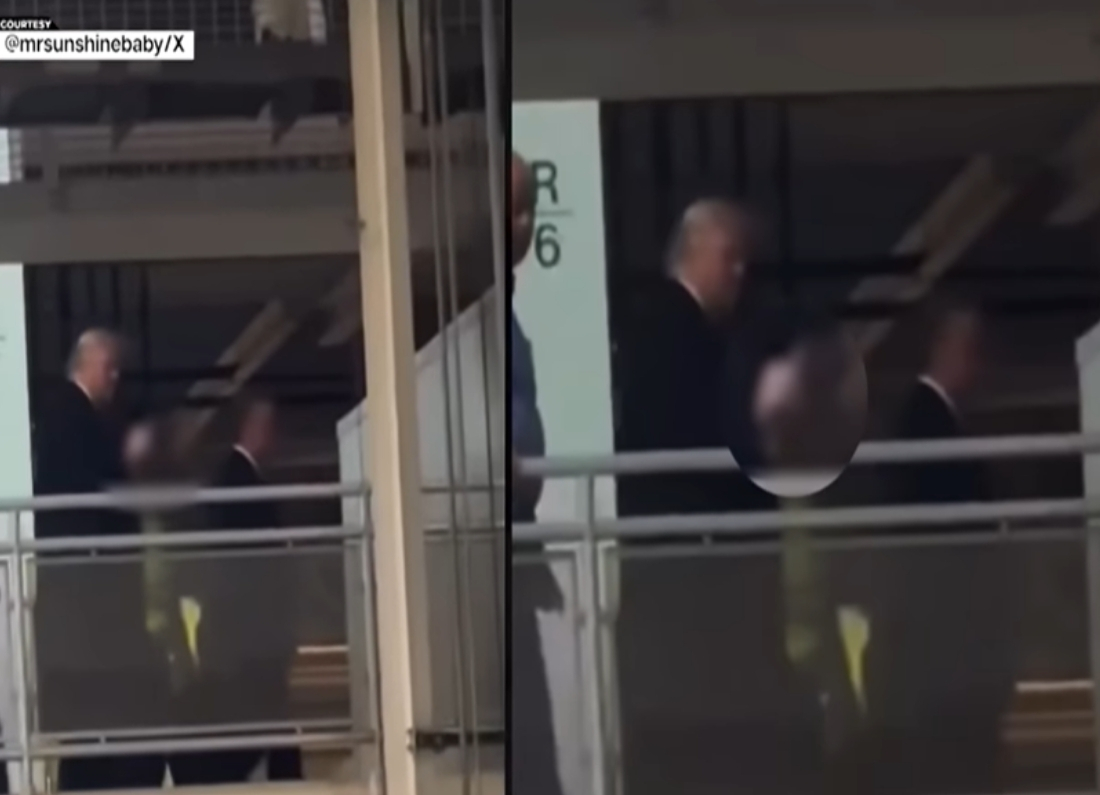 Trump's middle finger flash at Ford worker.