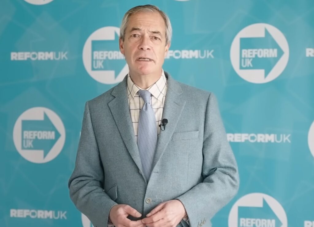 Reform UK leader Nigel Farage