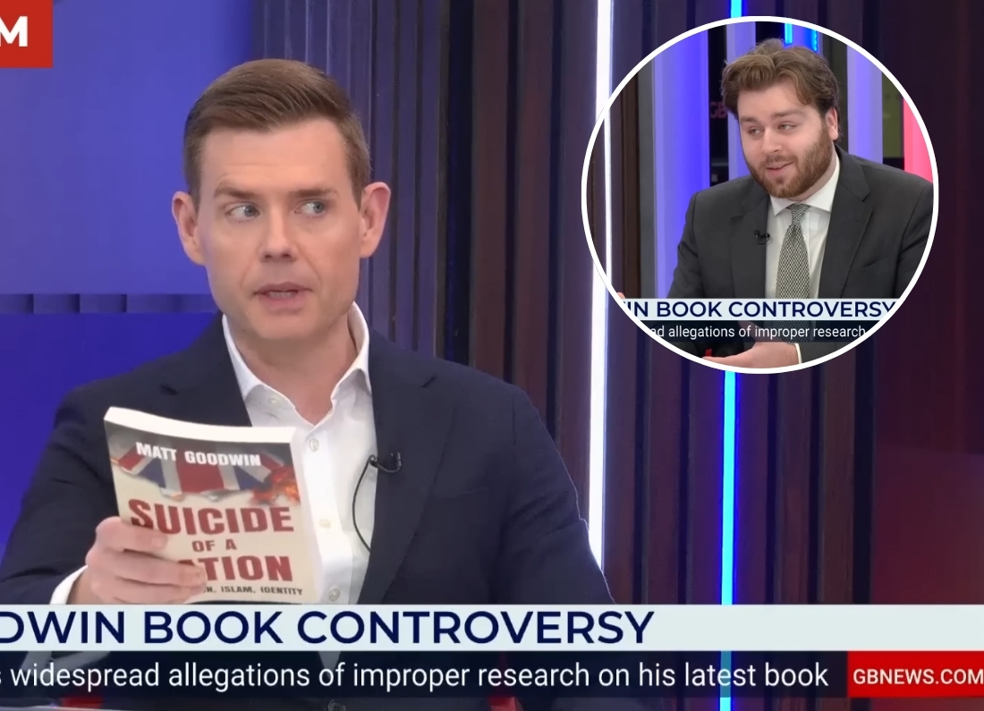 Matt Goodwin and Andy Twelves clash in BITTER ROW over latest book.