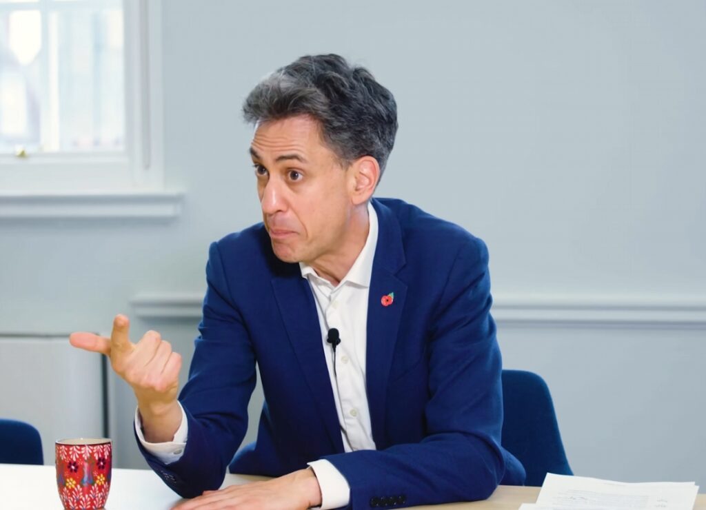 Ed Miliband on Climate Change, Nigel Farage, and the future of Britain [YouTube]