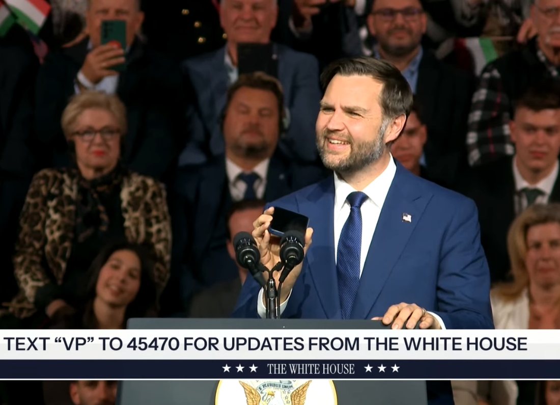 Vice President JD Vance Delivers Remarks in Budapest, Hungary [YouTube]