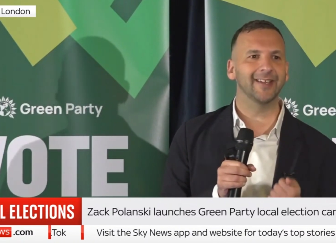 Zack Polanski launches Green Party local election campaign