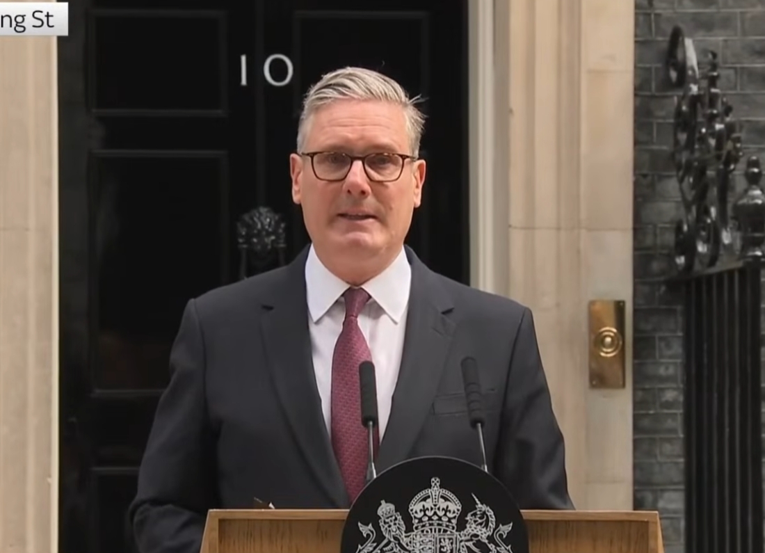 Keir Starmer addressed the media outside Downing Street as he set out his departure timetable.