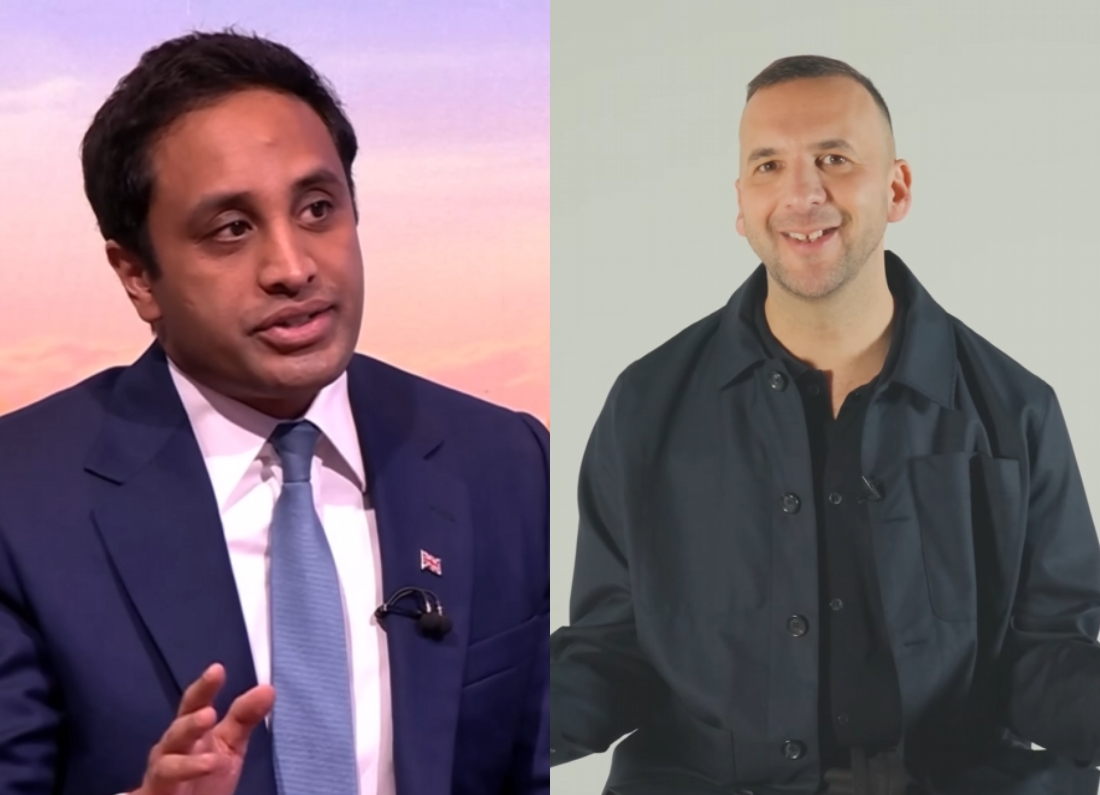 Green Party deputy leader Zack Polanski and Reform UK chairman Zia Yusuf pictured side-by-side following a public disagreement over comments made after the Belfast knife attack.
