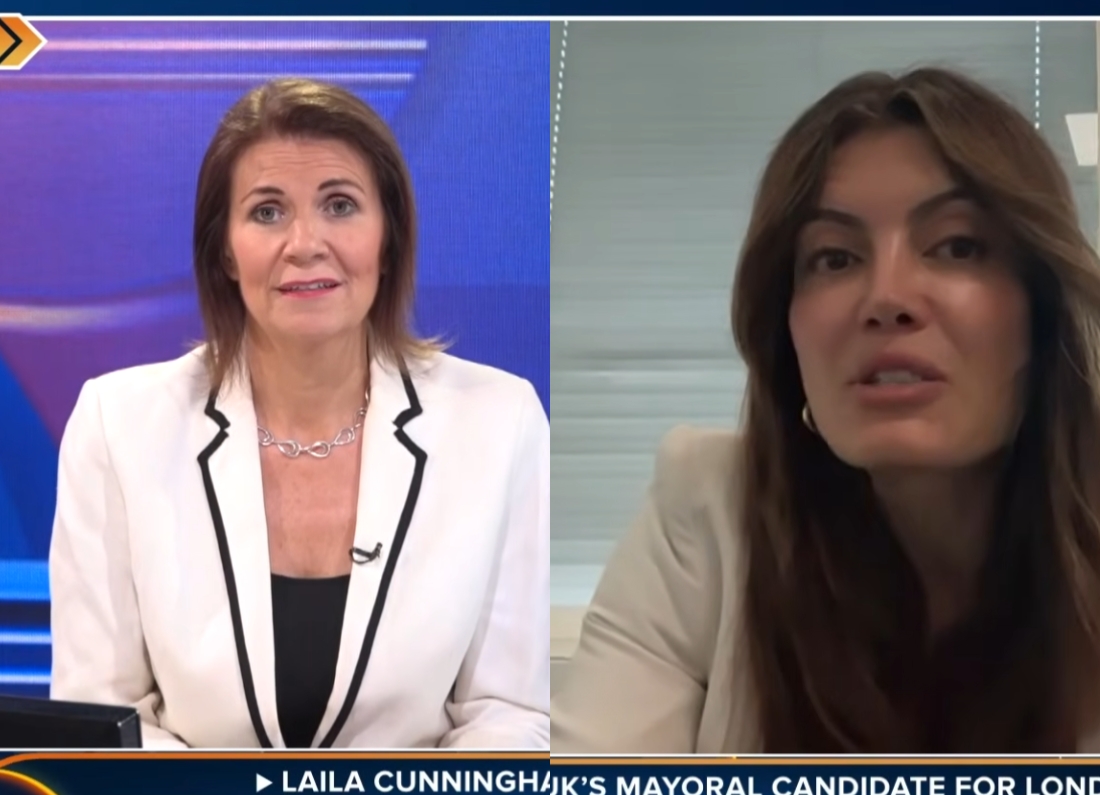 Julia Hartley-Brewer interviews Laila Cunningham on TalkTV during a discussion about Reform UK policy and whether the party is ready for a general election.