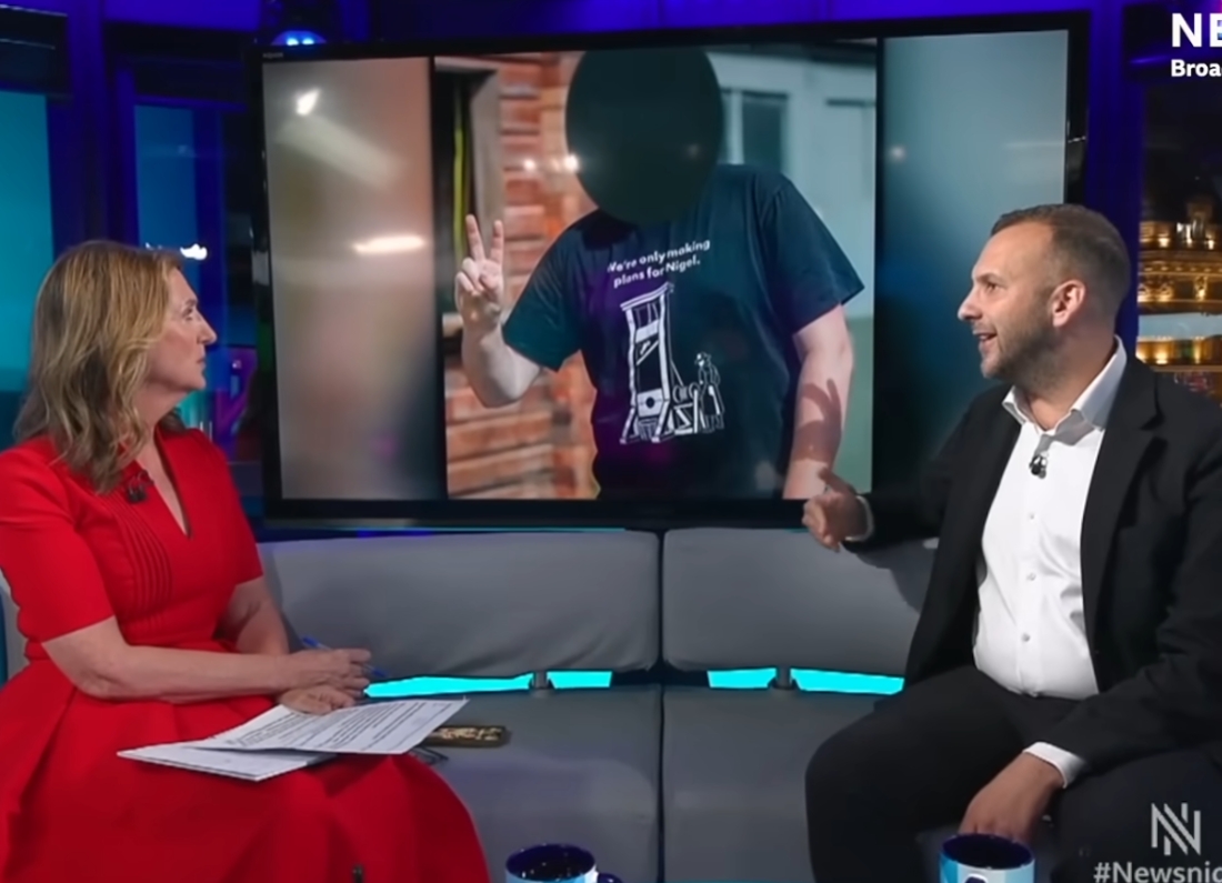 Zack Polanski refused three times on Newsnight to apologise to Nigel Farage over an offensive image in a shared Instagram post, accusing Farage of "ramping up" the row "in a fundamentally dishonest way" and pointing to Farage's own history of incitement accusations.