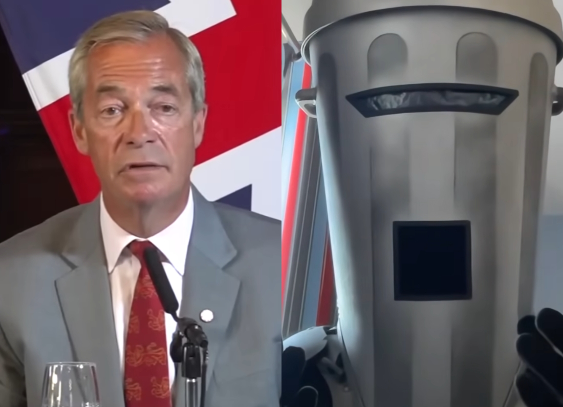 YouTube page for The Independent’s Count Binface interview titled “Nigel Farage should go to the Ferrari showroom if he loses”.