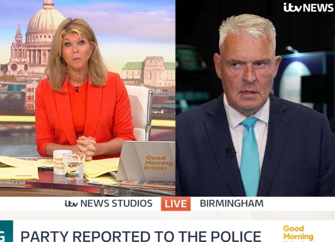Reform UK chairman Lee Anderson being questioned on Good Morning Britain about the party’s internal funding investigation