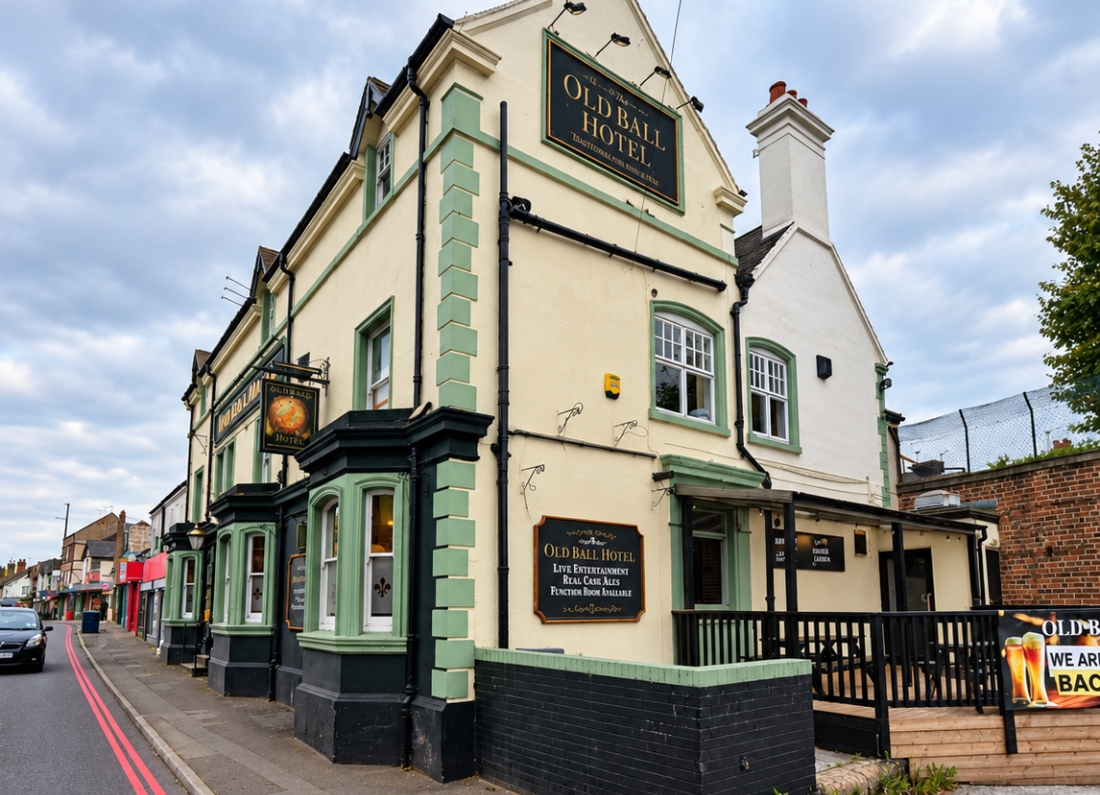 The historic Old Ball building on Walsgrave Road in Ball Hill, Coventry, which has been refurbished after closing as a pub.