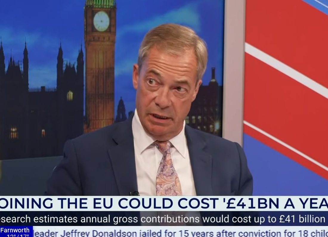 Nigel Farage presenting his GB News programme as campaigners call for Ofcom to investigate politicians hosting current affairs shows.