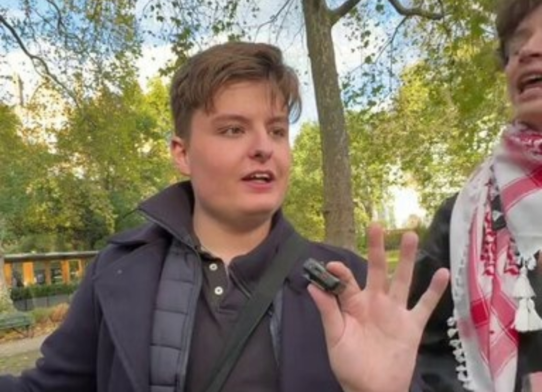 Young Bob, also known as Thomas Moffitt, appearing in a video in which he reportedly defends the use of a racist term.